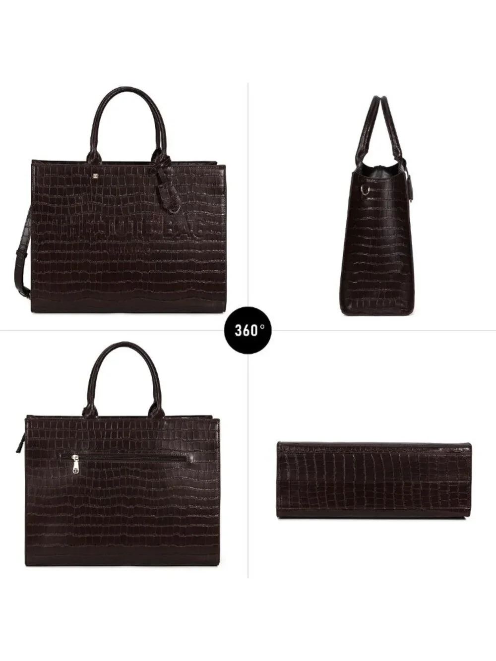 Stylish Laptop Tote Bag for Women - Top Handle Satchel with Shoulder Strap